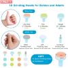 Picture of Baby Nail Clippers, FANSIDI Safe Baby Nail Trimmer Baby Nail File Electric with 10 Filing Pads 8 Sandpapers for Newborn Infant Toddler or Adult Toes Fingernails Care - AA Battery Operated (White/Blue)