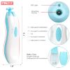 Picture of Baby Nail Clippers, FANSIDI Safe Baby Nail Trimmer Baby Nail File Electric with 10 Filing Pads 8 Sandpapers for Newborn Infant Toddler or Adult Toes Fingernails Care - AA Battery Operated (White/Blue)