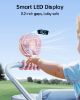 Picture of SWEETFULL Portable Stroller Fan with Display 4000mAh Battery Powered Mini Clip On Fan, 4-Speed Rechargeable Small Personal Cooling for Baby Car Seat Crib Travel - Pink