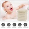 Picture of Cute Castle 12 Pack Muslin Baby Washcloths - Large 12'' by 12'' - Ultra Soft 100% Cotton - Super Absorbent Burp Cloths for Unisex, Boy, Girl -Ivory
