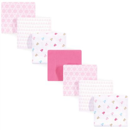 Picture of Luvable Friends Unisex Baby Cotton Flannel Receiving Blankets, Birdies 7-Pack, One Size