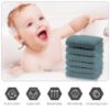 Picture of Cute Castle 12 Pack Muslin Baby Washcloths - Large 12'' by 12'' - Ultra Soft 100% Cotton - Super Absorbent Burp Cloths for Unisex, Boy, Girl -Dark Green