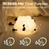 Picture of Remote-Controlled Night Light for Kids, 10-Level Dimmable, 15/30/60 Min Timer, Food-Grade Silicone, Cute Touch Lamp, Rechargeable Bedside Companion - Adorable Gifts for Baby and Children's Décor Black