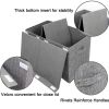 Picture of popoly Large Toy Box Chest with Lid, Collapsible Sturdy Toy Storage Organizer Boxes Bins Baskets for Kids, Boys, Girls, Nursery, Playroom, 25"x13" x16" (Linen Gray)