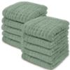 Picture of Comfy Cubs Muslin Baby Washcloths 10 Pack - Soft 6-Layer Cotton Wash Cloths for Sensitive Skin - 10"x10" Large, Gentle, Absorbent Infant Essentials for Newborn and Toddlers - (Fern)