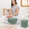 Picture of Comfy Cubs Muslin Baby Washcloths 10 Pack - Soft 6-Layer Cotton Wash Cloths for Sensitive Skin - 10"x10" Large, Gentle, Absorbent Infant Essentials for Newborn and Toddlers - (Fern)