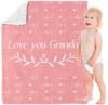 Picture of Yeahill Personalized Baby Blankets for Boys Girls, Custom Baby Blanket with Name Personalized Throw Blanket for Kids Baby Newborn, Personalized Baby Gift for Birthday Chrismas Halloween (30x40in)