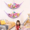 Picture of Basumee Stuffed Animals Net or Hammock with LED Light Hanging Toy Net Hammock for Stuffed Animals Storage Stuff Animals Hammocks for Nursery Kids Room with Remote Control, 8 Kinds of Lights(Pack of 2)