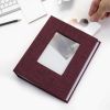 Picture of Vienrose Small Photo Album 4x6 holds 100 Photos 2 Pack, Mini Baby Photo Album Linen Cover for Gifts Wedding Family, Purple