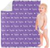 Picture of Yeahill Personalized Baby Blankets for Boys Girls, Custom Baby Blanket with Name Personalized Throw Blanket for Kids Baby Newborn, Personalized Baby Gift for Birthday Chrismas Halloween (30x40in)