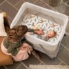 Picture of BROLEX 2 Pack Mini Crib Sheets, Stretchy Portable Fitted Playard Sheet Set, Convertible Playard Mattress Cover, Ultra Soft Breathable Material, Giraffe Leaf
