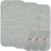Picture of BlueSnail Waterproof and Portable Baby Changing pad Liners 3 Count (Light Gray 14” x 27”)