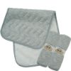 Picture of BlueSnail Waterproof and Portable Baby Changing pad Liners 3 Count (Light Gray 14” x 27”)