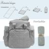 Picture of BlueSnail Waterproof and Portable Baby Changing pad Liners 3 Count (Light Gray 14” x 27”)