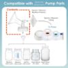 Picture of Maymom Wide Neck Pump Part Compatible with Spectra S1/S2 Pumps; Incl Wide Mouth Flange; Not Original; Replaces Spectra Shield (19 mm Two Flanges)