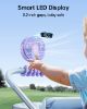 Picture of SWEETFULL Portable Stroller Fan with Display 4000mAh Battery Powered Mini Clip On Fan, 4-Speed Rechargeable Small Personal Cooling for Baby Car Seat Crib Travel - Purple