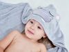 Picture of HIPHOP PANDA Hooded Towel - Rayon Made from Bamboo, Bath Towel with Bear Ears for Newborn, Babie, Toddler, Infant - Absorbent Large Baby Towel - Hippo, 30 x 30 Inch