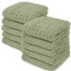 Picture of Comfy Cubs Muslin Baby Washcloths 10 Pack - Soft 6-Layer Cotton Wash Cloths for Sensitive Skin - 10"x10" Large, Gentle, Absorbent Infant Essentials for Newborn and Toddlers - (Sage)