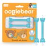 Picture of oogiebear: Baby Nose Cleaner & Ear Wax Removal Tool - Safe Booger & Earwax Removal for Newborns, Infants, Toddlers - Dual-Ended - Essential Baby Stuff, Diaper Bag Must-Have, 2 Pack Blue with CASE