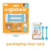 Picture of oogiebear: Baby Nose Cleaner & Ear Wax Removal Tool - Safe Booger & Earwax Removal for Newborns, Infants, Toddlers - Dual-Ended - Essential Baby Stuff, Diaper Bag Must-Have, 2 Pack Blue with CASE