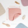 Picture of Comfy Cubs Muslin Baby Washcloths 10 Pack - Soft 6-Layer Cotton Wash Cloths for Sensitive Skin - 10"x10" Large, Gentle, Absorbent Infant Essentials for Newborn and Toddlers - (Lace)