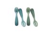 Picture of NumNum Baby Spoons Set, Baby Essentials Pre-Spoon GOOtensils for 12+ Months, First Stage Self-Feeding Spoons for Baby Led Weaning (BLW), Silicone Toddler Utensils, BPA-Free, 4 Pack Blue/Green
