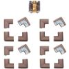 Picture of Roving Cove HeftyFit Corner Protector for Baby (16 Large Corners), Heavy-Duty Soft Rubber Foam Furniture Corner Bumper Guards, 3M Adhesive Pre-Taped, Coffee Brown