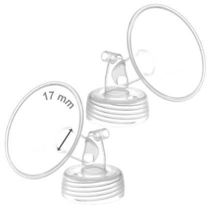 Picture of Maymom Wide Neck Pump Part Compatible wtih Spectra S1/S2 Pumps; Incl Wide Mouth Flange; Not Original Spectra Flange (17 mm Two Flanges)