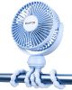 Picture of Gaiatop Mini Portable Stroller Fan, Battery Operated Small Clip on, Detachable 3 Speed Rechargeable, 360° Rotate Flexible Tripod Better Cooling for Car Seat Crib Treadmill Travel Blue