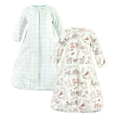 Picture of Hudson Baby Unisex Baby Cotton Wearable Sleeping Bag, Sack, Blanket, Girl Woodland Pals Long Sleeve, 3-9 Months