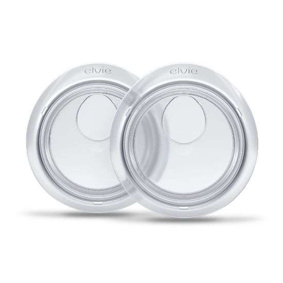 Picture of Elvie Catch Milk Collection Shells | Set of Two Discreet Leak-Protection Silicone Cups, Reuse Your Milk| Reusable Breast Shells Collect Up to 1oz | No More Wasted Milk or wasteful Breast Pads