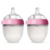 Picture of Comotomo Baby Bottle, Pink, 5 Ounce, 2 Count (Pack of 1)