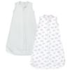 Picture of Hudson Baby Unisex Baby Cotton Wearable Sleeping Bag, Sack, Blanket, Lilac Elephants Sleeveless, 18-24 Months