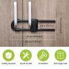 Picture of Jetec 10 Pieces Cabinet Locks for Babies, U-Shaped Proofing Drawers Safety Child Locks Adjustable, Easy to Use Childproof Latch for Knob Handle on Kitchen Door Storage Cupboard Closet (Black)