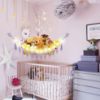 Picture of CERETIA Stuffed Animal Hammock with LED Light, 2 Pack Toy Hammock for Stuffed Animals Storage for Kids, Stuffed Animal Hammock Corner, Purple