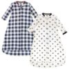 Picture of Hudson Baby Unisex Baby Cotton Long-Sleeve Wearable Sleeping Bag, Sack, Blanket, Football, 3-9 Months