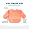 Picture of Tiny Twinkle Mess Proof Baby Bib |2 Pack Waterproof Smock Bib for Eating, Machine Washable Full Sleeve with Pocket (Sweet Treat, Small 6-24 Months)