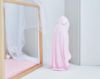 Picture of HIPHOP PANDA Hooded Towel - Rayon Made from Bamboo, Bath Towel with Bear Ears for Newborn, Babie, Toddler, Infant - Absorbent Large Baby Towel - Pink Rabbit, 37.5 x 37.5 Inch