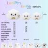 Picture of Lumipets Kawaii Cloud Silicone Night Light, Rechargeable, Color Changing, Remote Control, 12 Hour Battery, Toddler Room Decor, Multicolor, LumiPets24