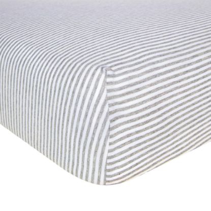Picture of Burt's Bees Baby Essential Organic Cotton Fitted Crib Sheet, Breathable for Boy Girl Standard Crib & Toddler Mattresses