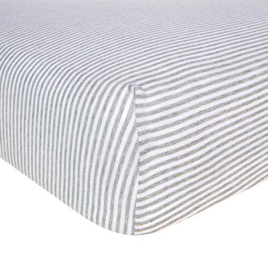 Picture of Burt's Bees Baby Essential Organic Cotton Fitted Crib Sheet, Breathable for Boy Girl Standard Crib & Toddler Mattresses