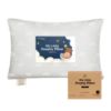 Picture of KeaBabies Toddler Pillow 13x18 - Soft Organic Cotton Kids Travel Bed Pillows for Sleeping, School, Nap, Machine Washable, Toddlers 2 to 5, Pillowcase Sold Separately (Gray Rainbow)