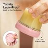 Picture of KeaBabies 6pk 4oz Glass Baby Food Containers - Leak-Proof, Microwavable Small Baby Glass Jars with Lids, Baby Food Storage Containers, Baby Snack Containers, BPA-Free Baby Food Jars (Roseate)