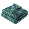Picture of Fuzzy Blanket or Fluffy Blanket for Baby Girl or boy, Soft Warm Cozy Coral Fleece Toddler, Infant or Newborn Receiving Blanket for Crib, Stroller, Travel, Decorative (40Wx60L, M-Black Green)
