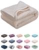 Picture of Fuzzy Throw Blanket, Plush Fleece Blankets for Adults, Toddler, Boys and Girls, Warm Soft Blankets and Throws for Bed, Couch, Sofa, Travel and Outdoor, Camping (40Wx60L, M-Cream)