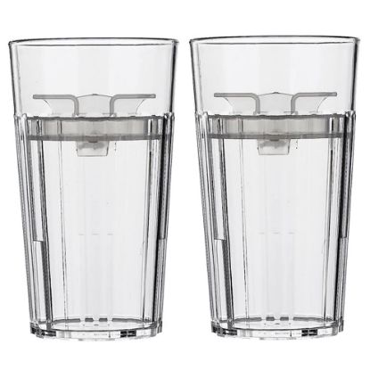 Picture of Reflo Smart Cup (Clear 2-Pack) Open Training Cup, Toddler Cup, No Suction 6oz, 360 Control-Flow, USA MADE Premium High-Impact Plastic