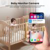 Picture of WiFi Indoor Camera for Home Security, 24/7 Recording Camera for Office/House/Apartment, Cloud & SD Card Storage, 2-Way Audio, Night Vision, AI Motion Detection, Alexa/Google Assistant Supported