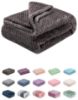 Picture of Fuzzy Throw Blanket, Plush Fleece Blankets for Adults, Toddler, Boys and Girls, Warm Soft Blankets and Throws for Bed, Couch, Sofa, Travel and Outdoor, Camping (40Wx60L, M-Eagle Grey)
