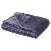 Picture of Fuzzy Blanket or Fluffy Blanket for Baby Girl or boy, Soft Warm Cozy Coral Fleece Toddler, Infant or Newborn Receiving Blanket for Crib, Stroller, Travel, Decorative (40Wx60L, M-Grape Purple)