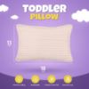 Picture of Utopia Bedding Toddler Pillow (Light Pink, 2 Pack), 13x18 Pillows for Sleeping, Soft and Breathable Cotton Blend Shell, Small Kids Pillow Perfect for Toddler Bed and Travel (Intended for age 2 and up)